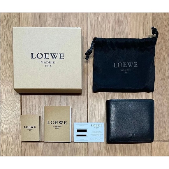Loewe Black Leather Card Holder